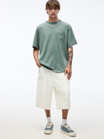 Pull&Bear Koszulka w kolorze zielony