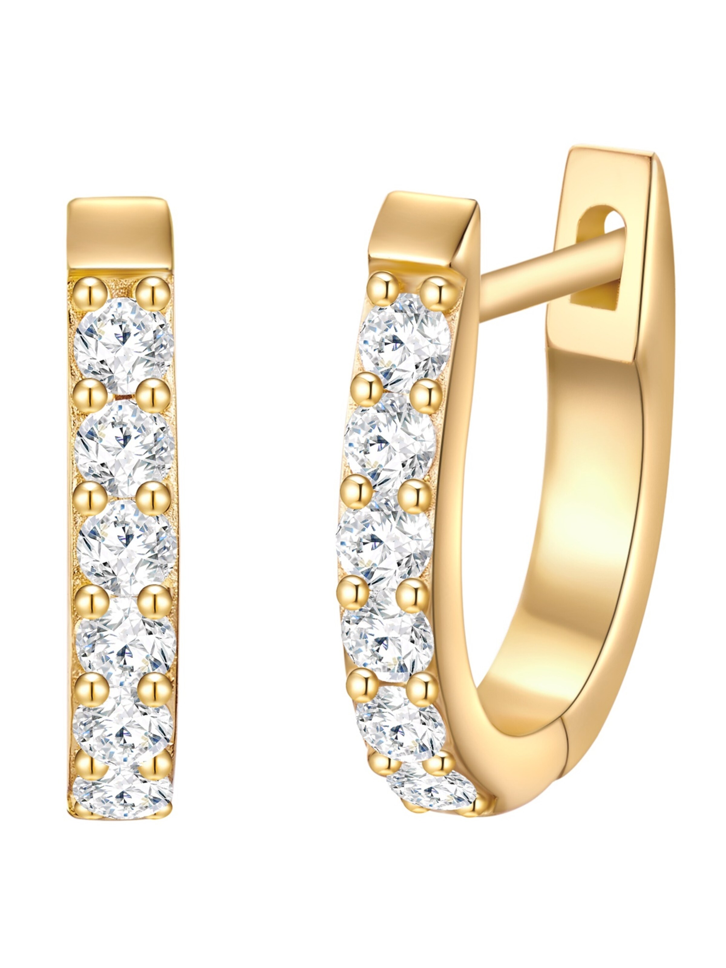 Trilani Oorbellen in Goud: voorkant