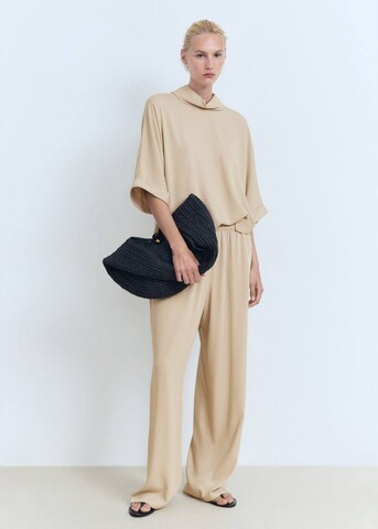 MANGO Wide leg Pants 'vivie-a' in Beige