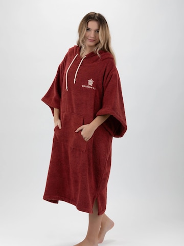 Pacifique Sud Sport-Bademantel 'Surf' in Rot