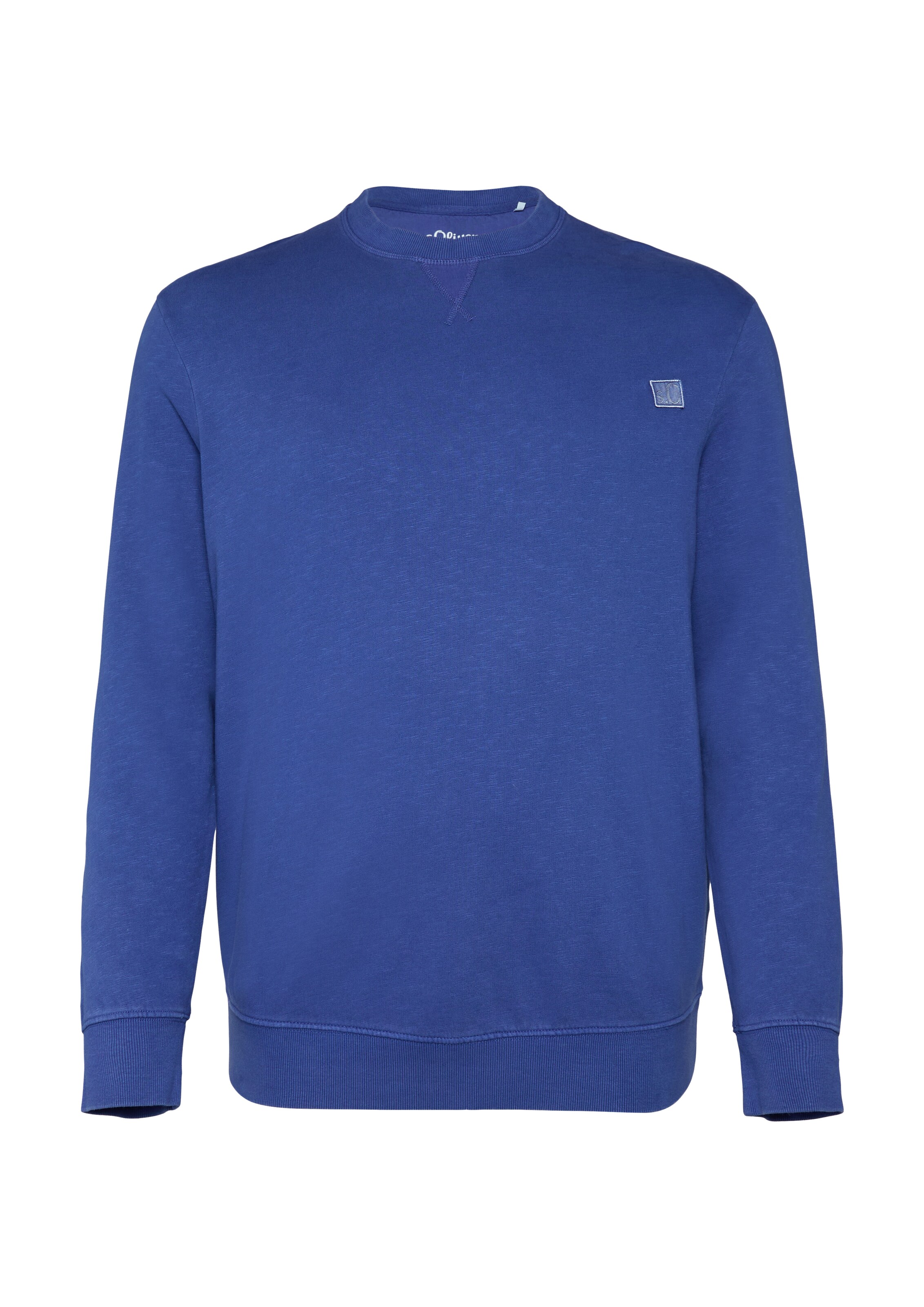 s.Oliver Men Big Sizes Sweatshirt in Blue: front