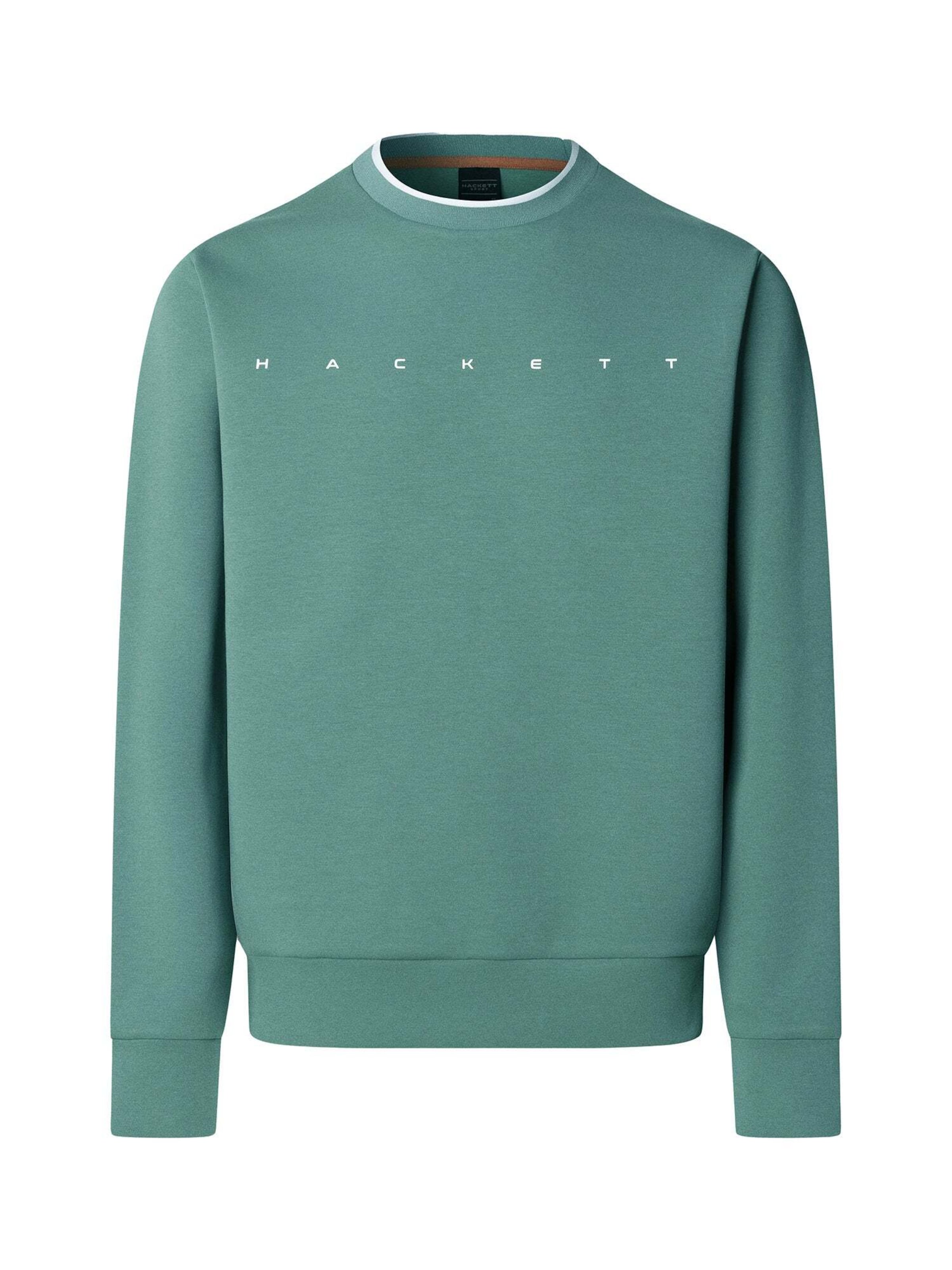 Felpa 'Essential Crew' di Hackett London in verde: frontale