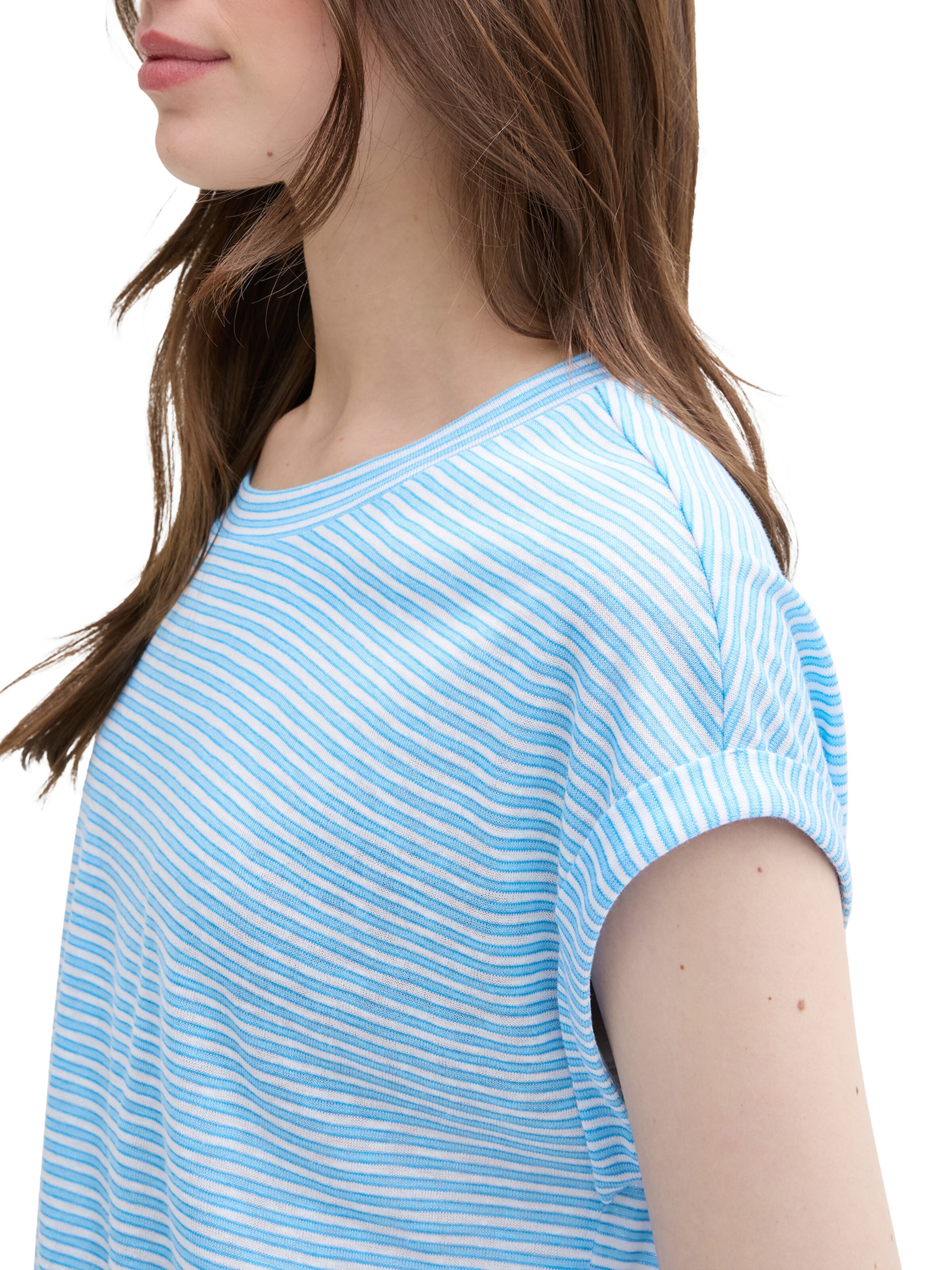 TOM TAILOR DENIM Tričko – modrá