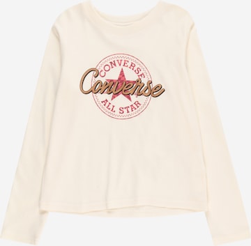 T-Shirt CONVERSE en beige : devant