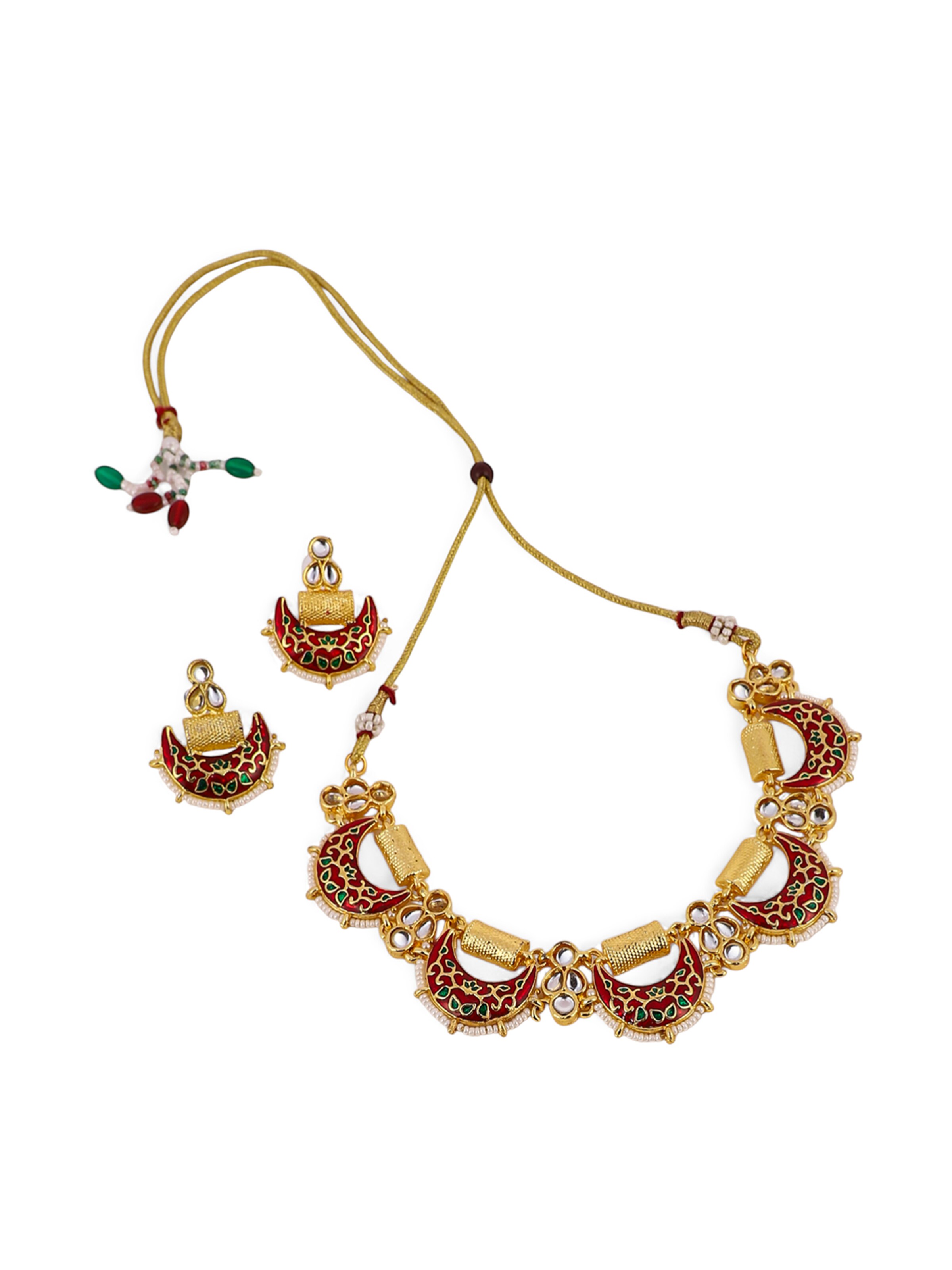 Parure de bijoux 'Kadambari' SOHI en or : devant