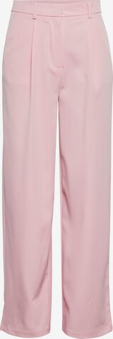 PIECES Regular Pleat-Front Pants in Pink: front