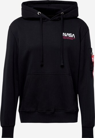 ALPHA INDUSTRIES Sweatshirt 'Skylab' i svart: framsida