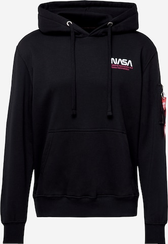ALPHA INDUSTRIES Sweatshirt 'Skylab' i svart: framsida