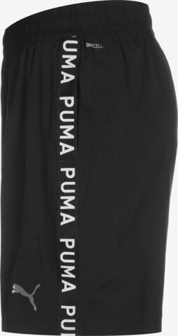 PUMA Regular Sportshorts in Schwarz