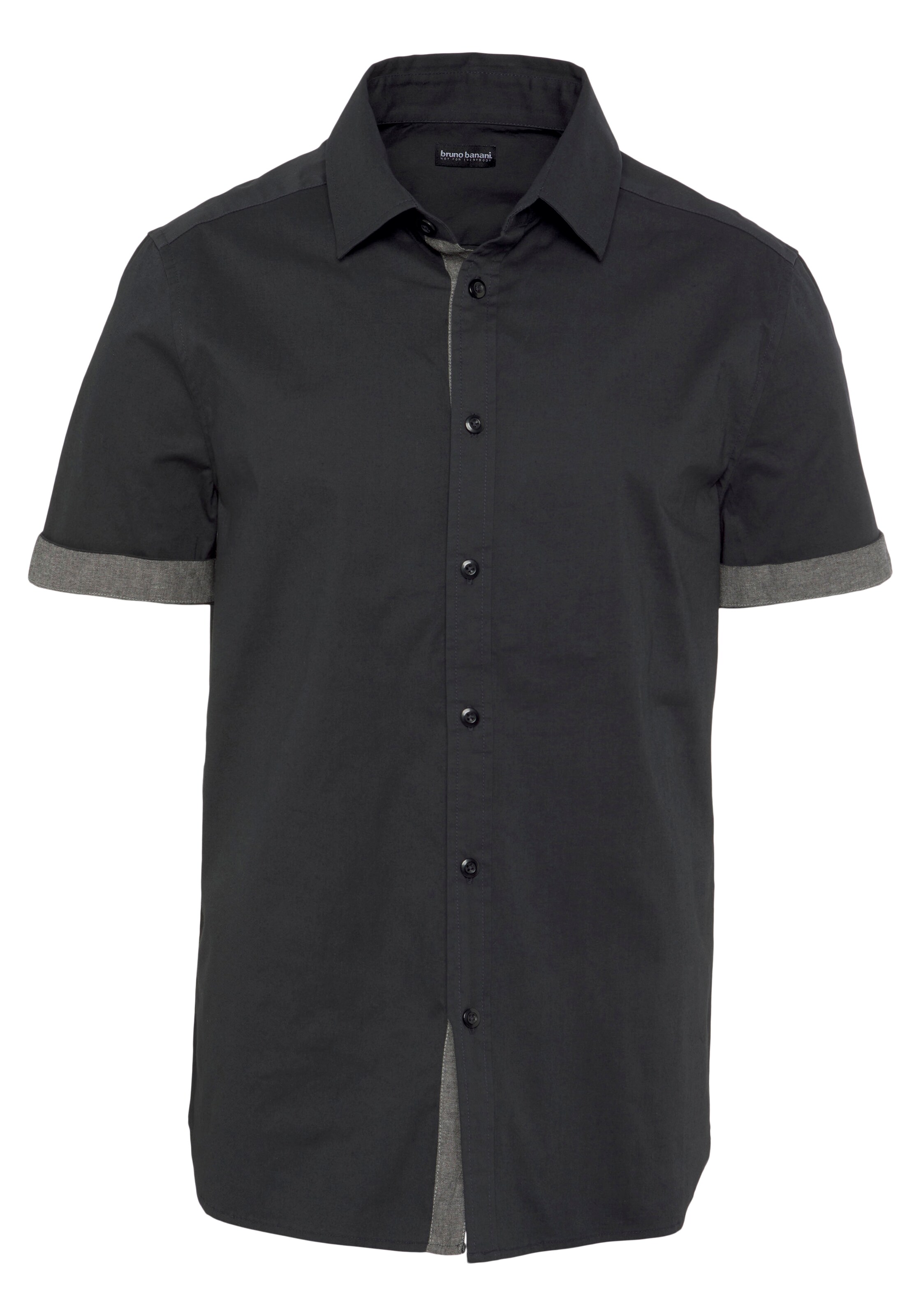 Bruno Banani Hemd in Schwarz: Vorderseite