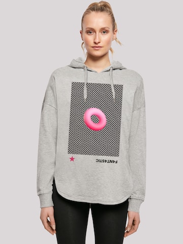 F4NT4STIC Sweatshirt in Grijs: voorkant