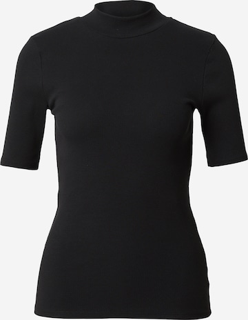 KnowledgeCotton Apparel T-shirt 'CANNA' i svart: framsida