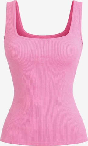 Haut 'Caro Neck Sleeveless Top' PANTHEROAR en rose : devant