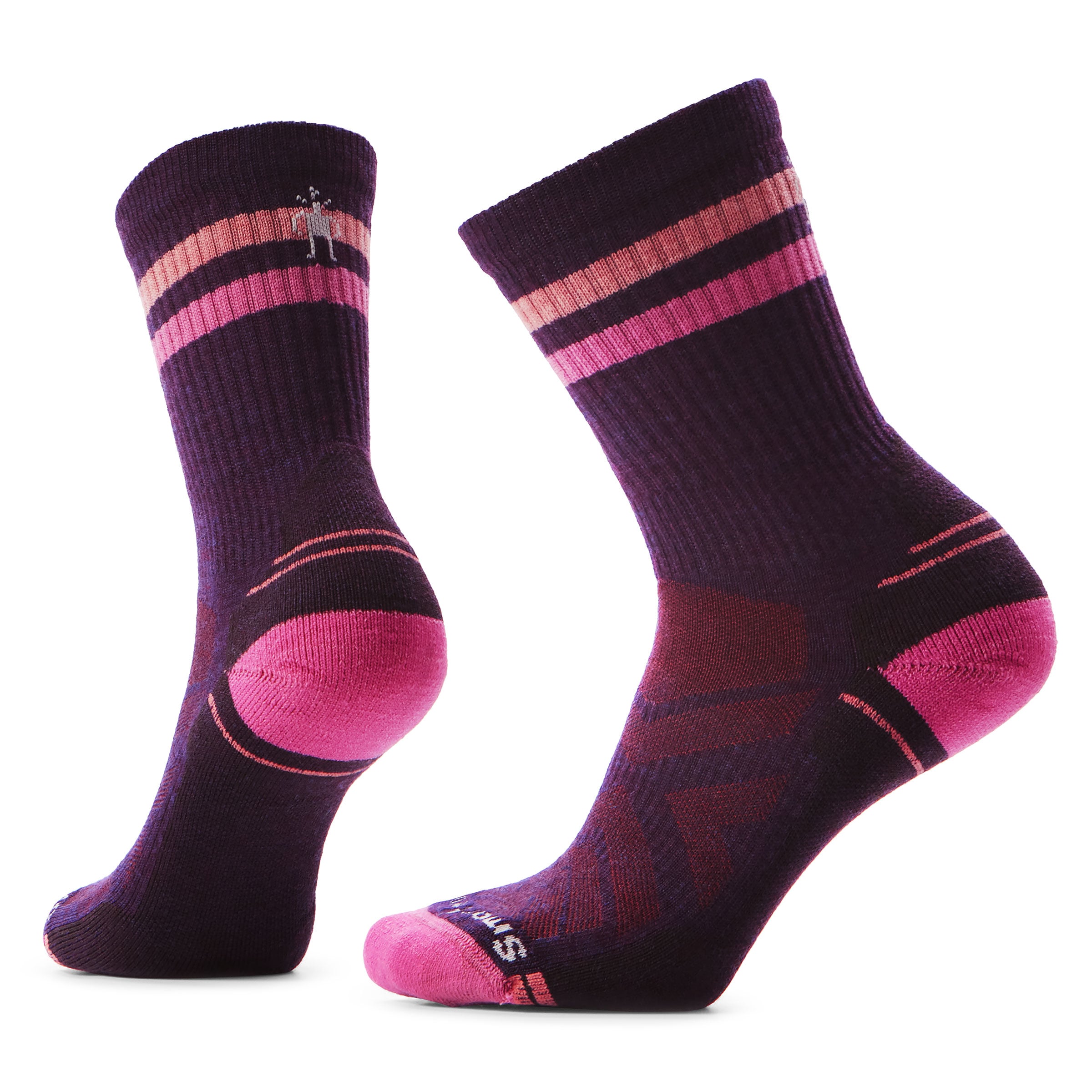 Chaussettes 'Light Cushion Tube Stripe C' SMARTWOOL en violet : devant