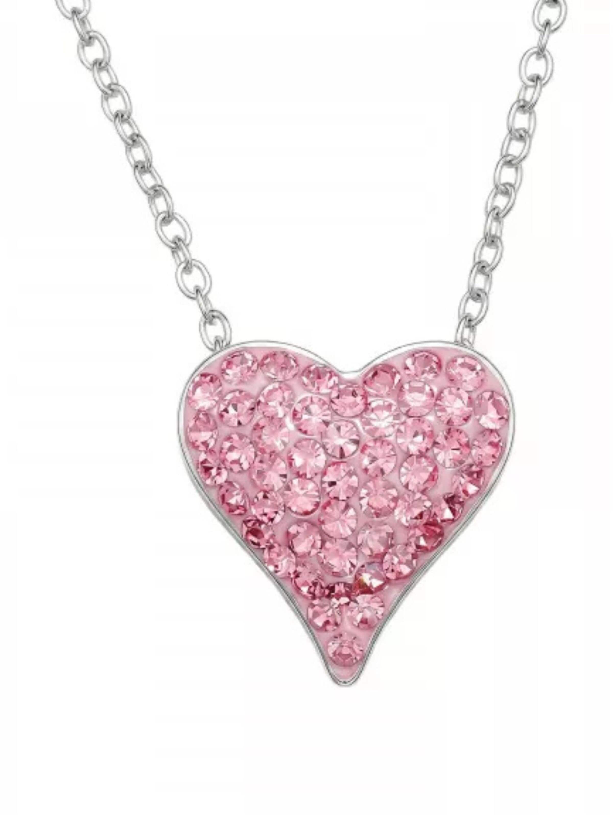 Maxte Kette 'Heart Childrens Sterling Silver Necklace'‌ in Pink