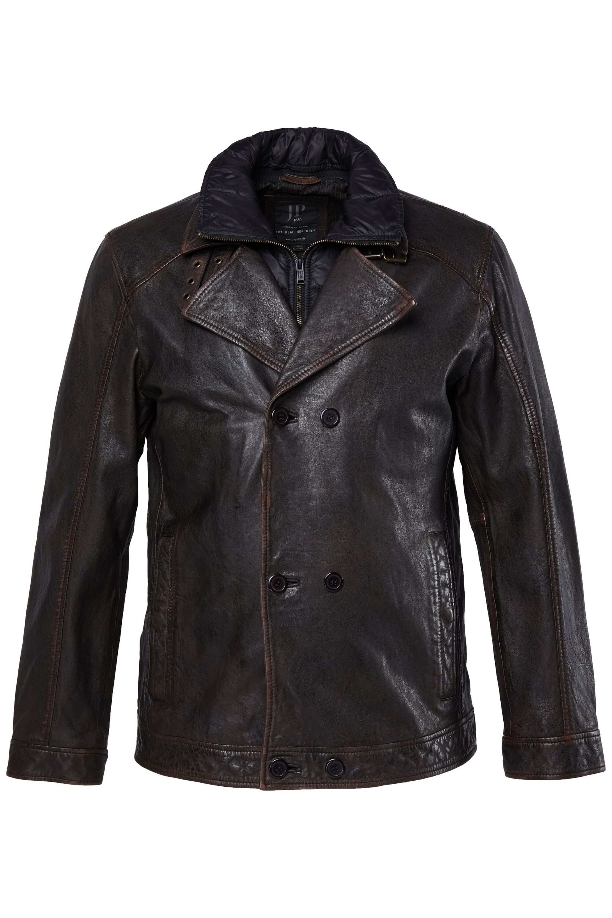 JP1880 Between-season jacket in Brown: front