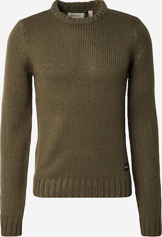 BLEND Neulepaita 'BHDILLON' värissä vihreä: etupuoli