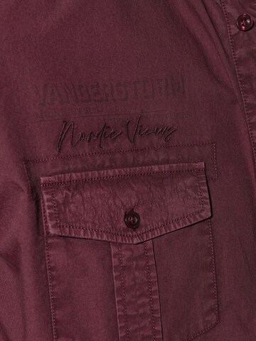 Jan Vanderstorm Comfort fit Button Up Shirt 'Kurvin' in Red