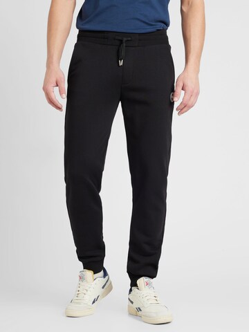 Colmar Tapered Pants in Black: front