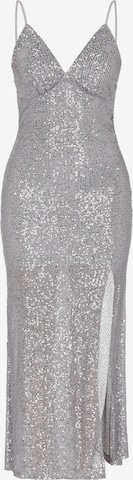 faina - Vestido de noche en plata: frente