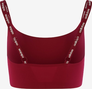 ADIDAS SPORTSWEAR Bralette Bra ' SCOOP LOUNGE BRA ' in Red