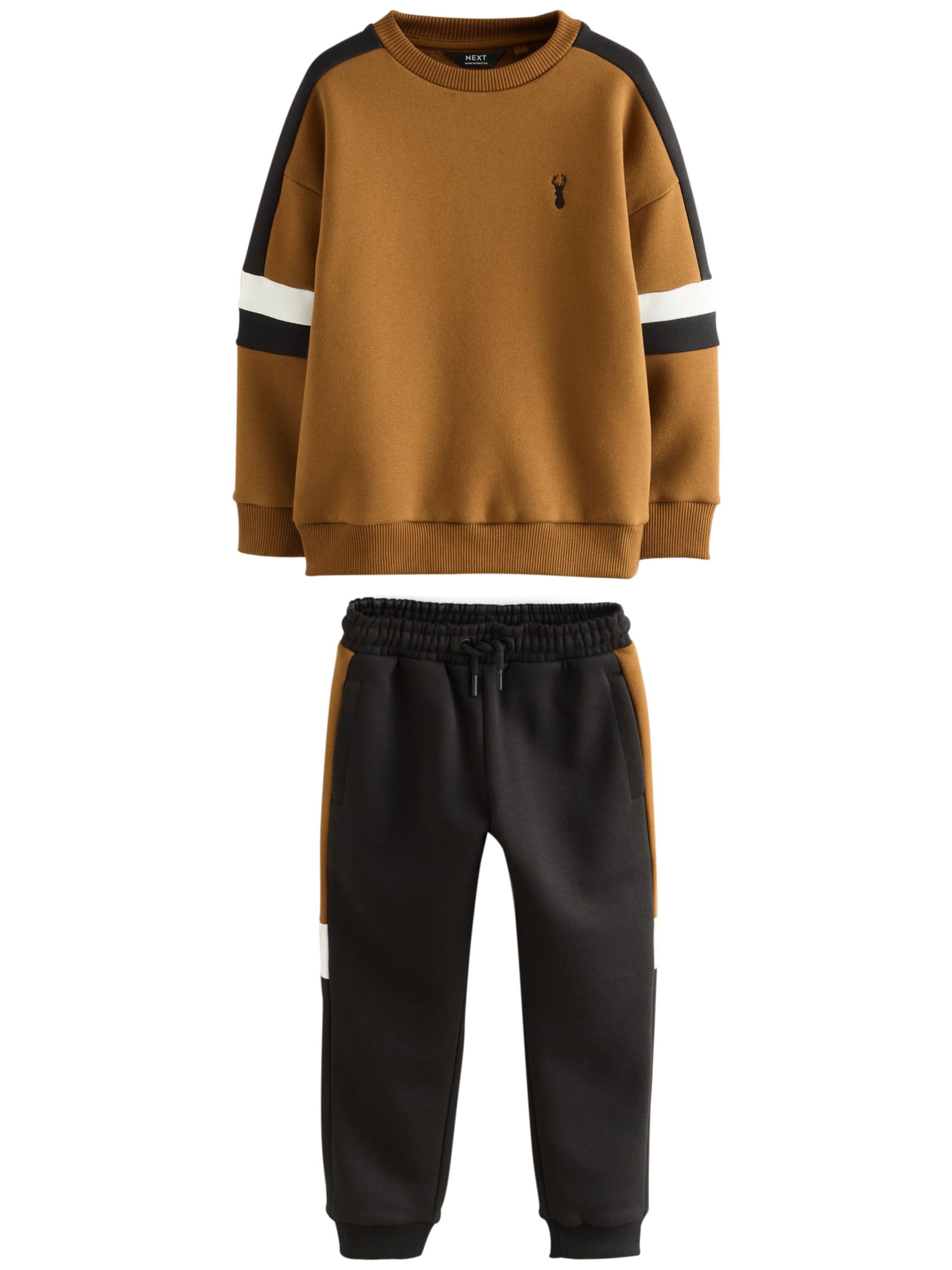 Next Joggingová souprava – hnědá: přední strana