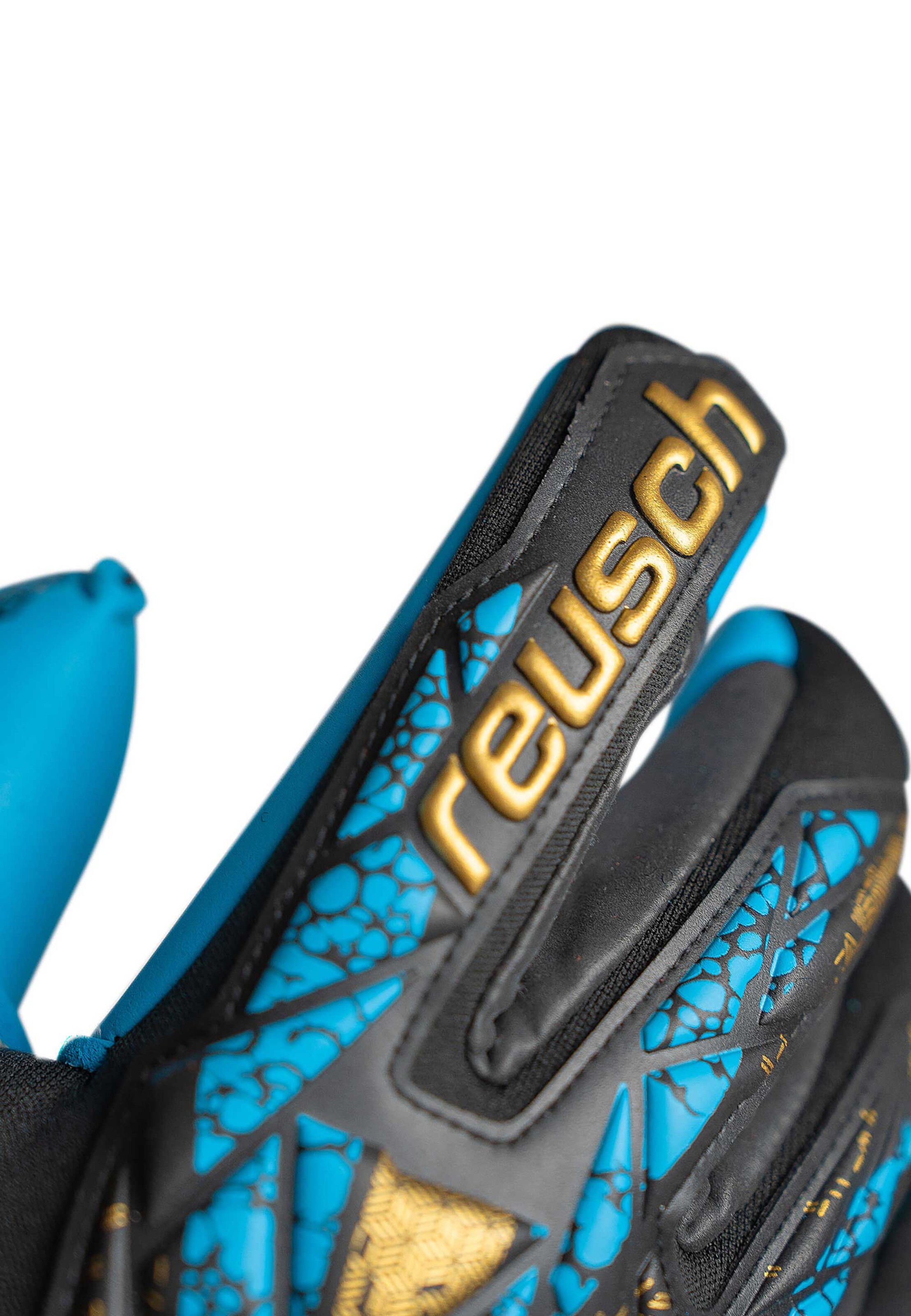 REUSCH Sports gloves 'Attrakt Aqua Finger Support' in Blue