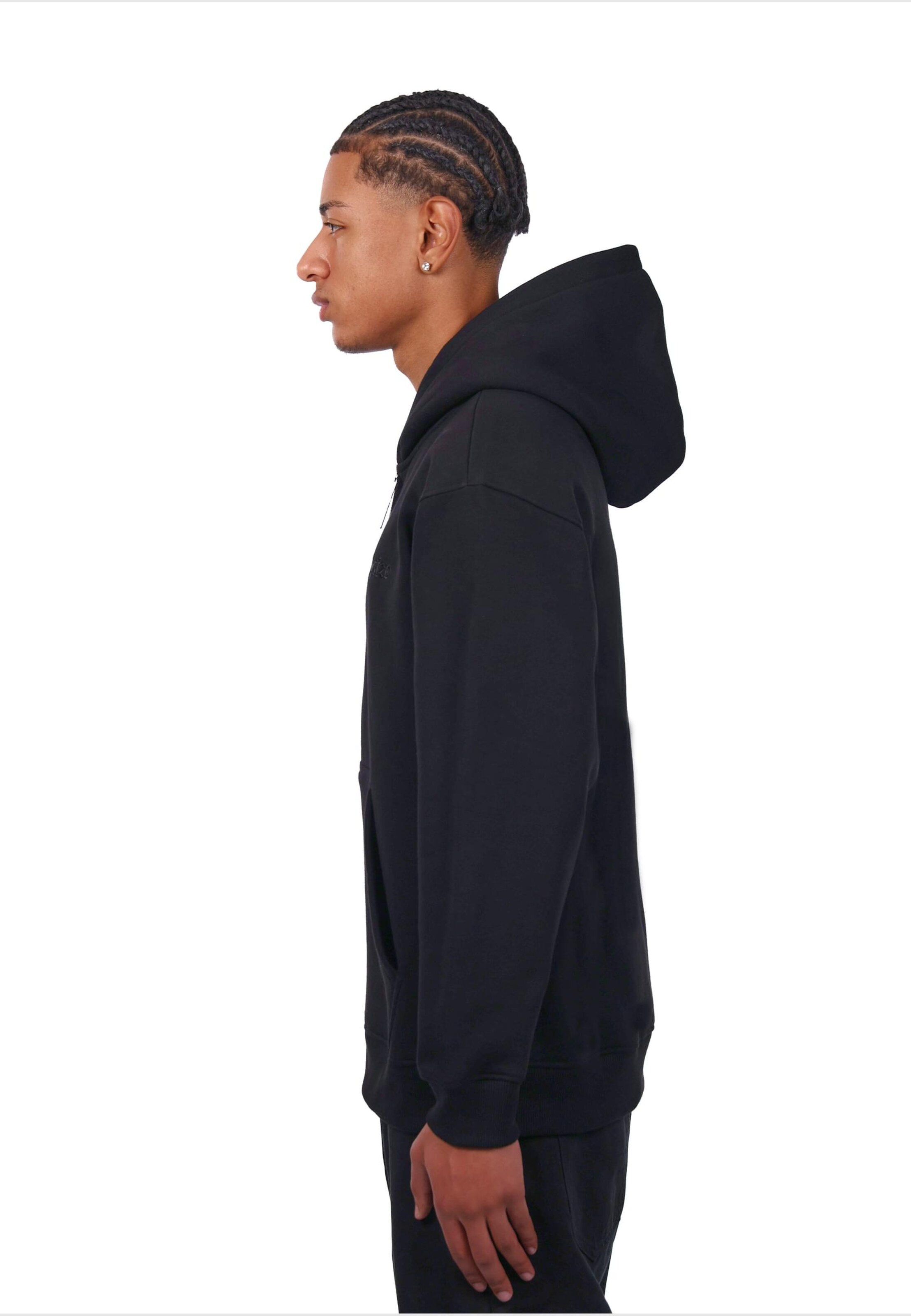 Dropsize Sweatjacke in Schwarz