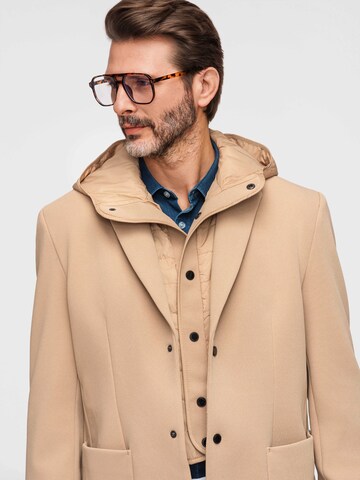 Ombre Regular Fit Businesshemd in Braun