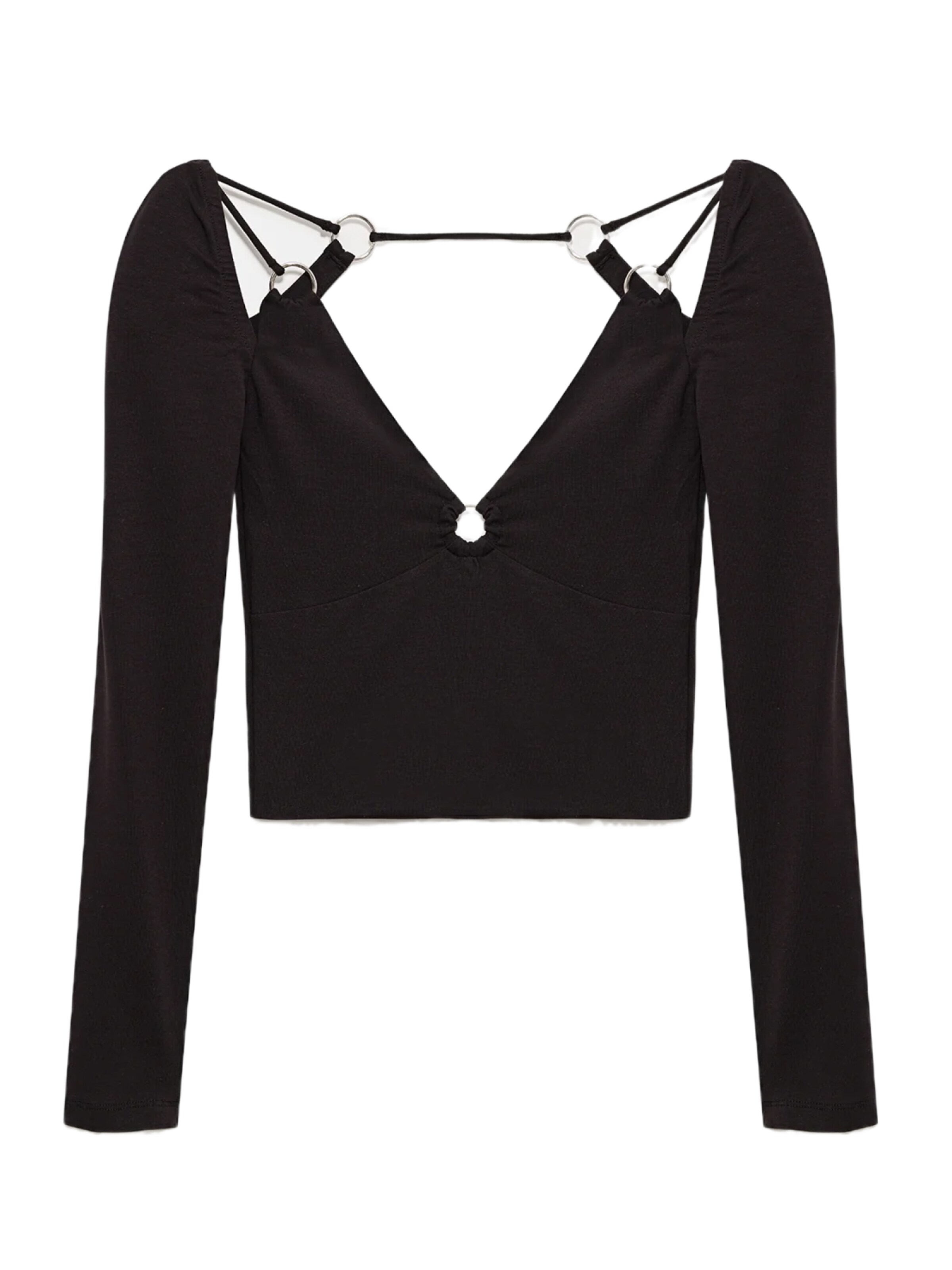 No Matter What Bluse in Schwarz: Vorderseite