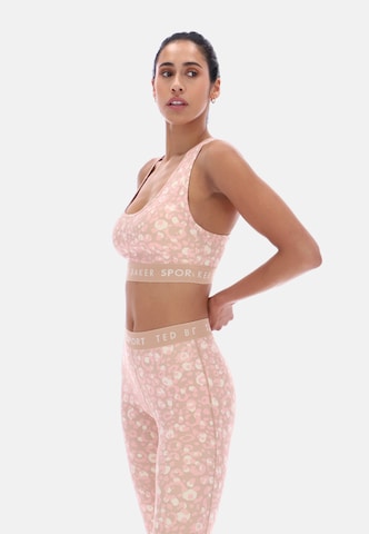 Low support Reggiseno sportivo 'Essentials' di Ted Baker in marrone