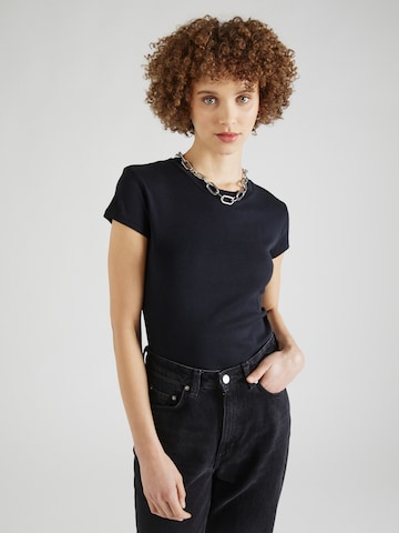 TOPSHOP Shirt in Zwart: voorkant