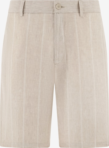 Coupe slim Pantalon chino 'Bermuda' Boggi Milano en beige : devant