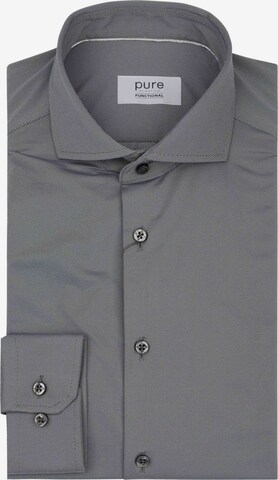 PURE Button Up Shirt in Grey: front