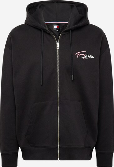 Tommy Jeans Zip-Up Hoodie in Light pink / Black / White, Item view