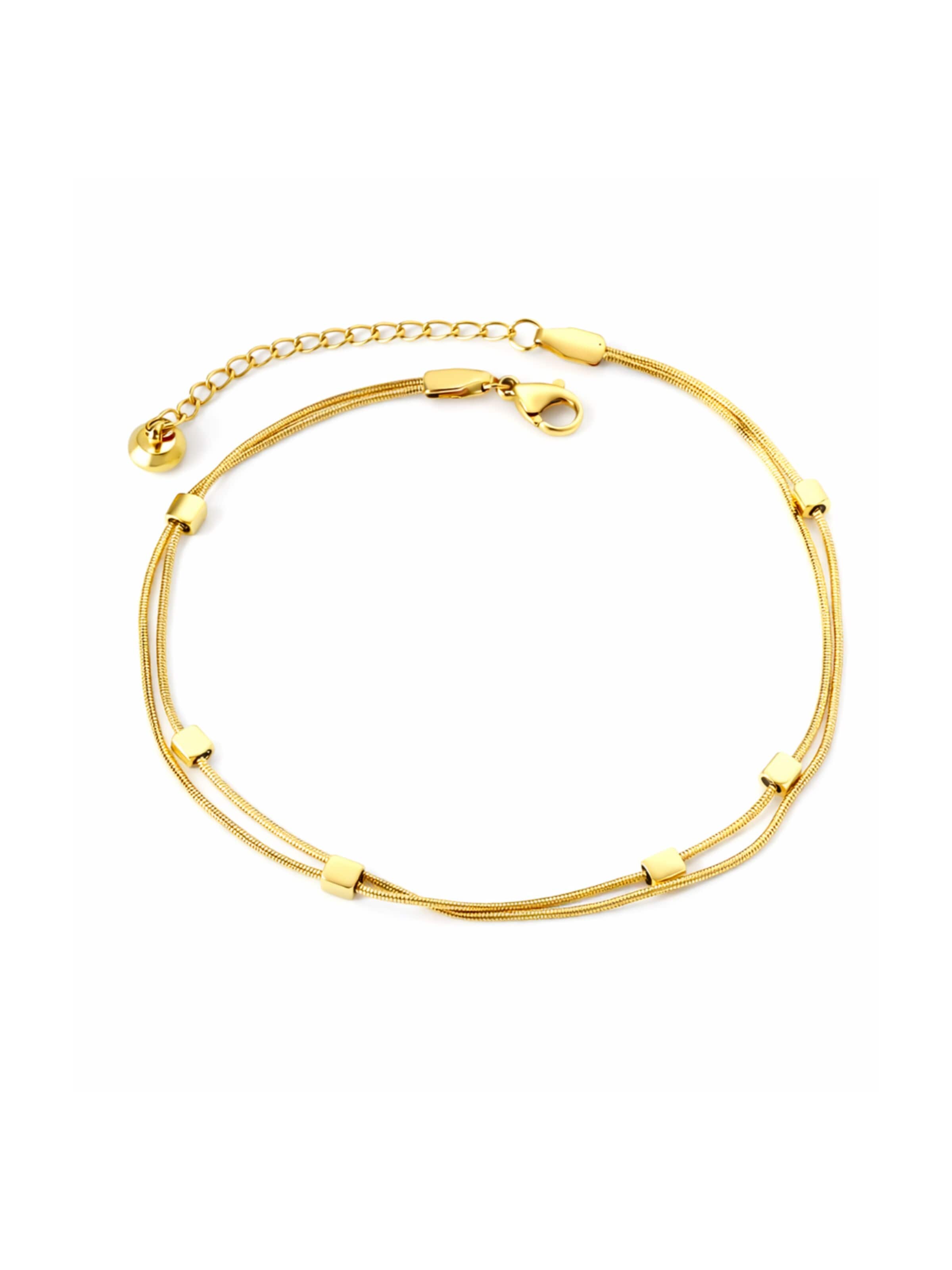 Pure Schmuck Fußschmuck 'Double Line'‌‌‌‌‌‌‌‌ in Gold