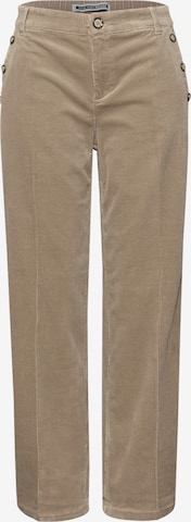 STREET ONE Regular Bügelfaltenhose in Beige: Vorderseite