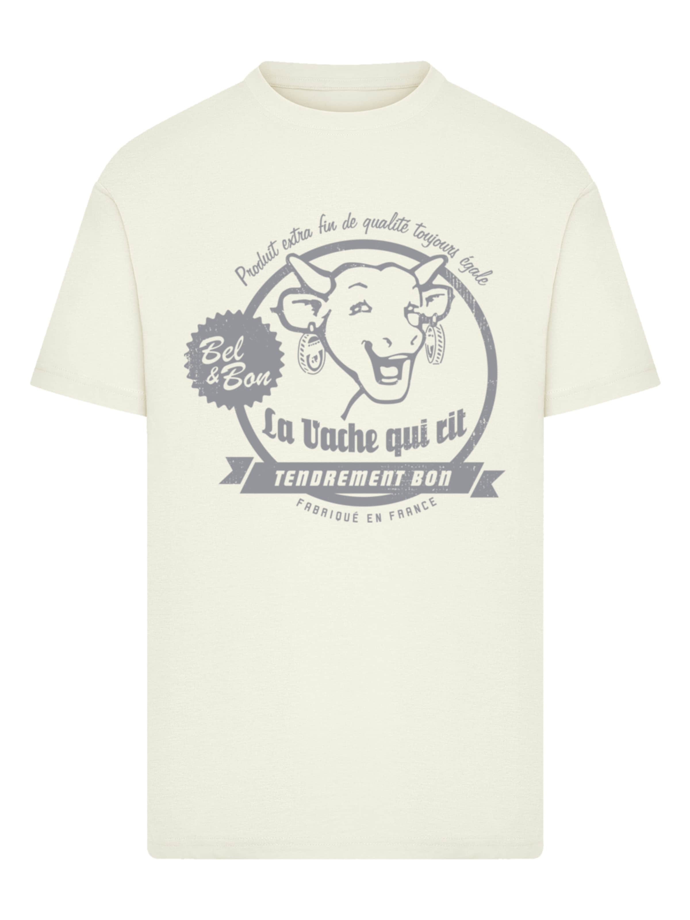 T-Shirt F4NT4STIC en beige : devant