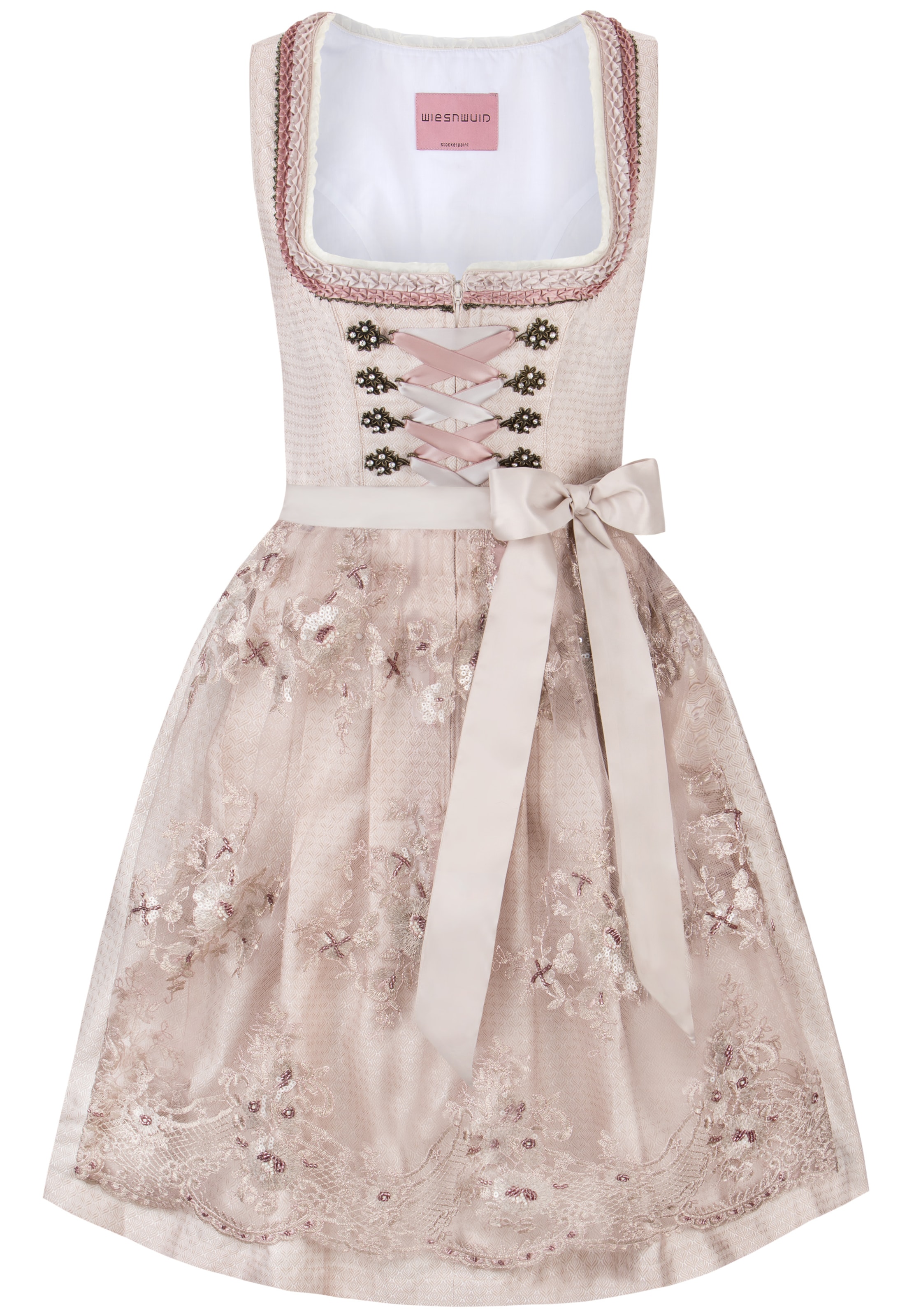 STOCKERPOINT Dirndl 'Selena' in 30 in taupe / pink, Produktansicht
