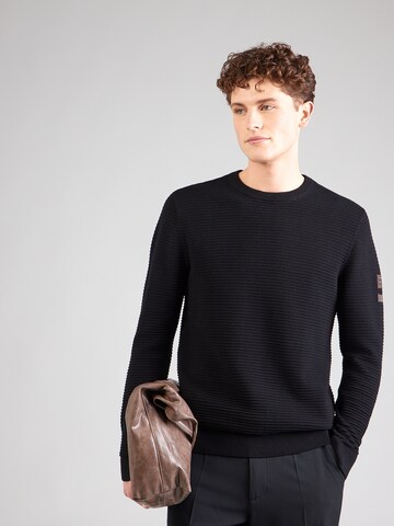 JACK & JONES Pulover 'JJDAYTONA' | črna barva: sprednja stran