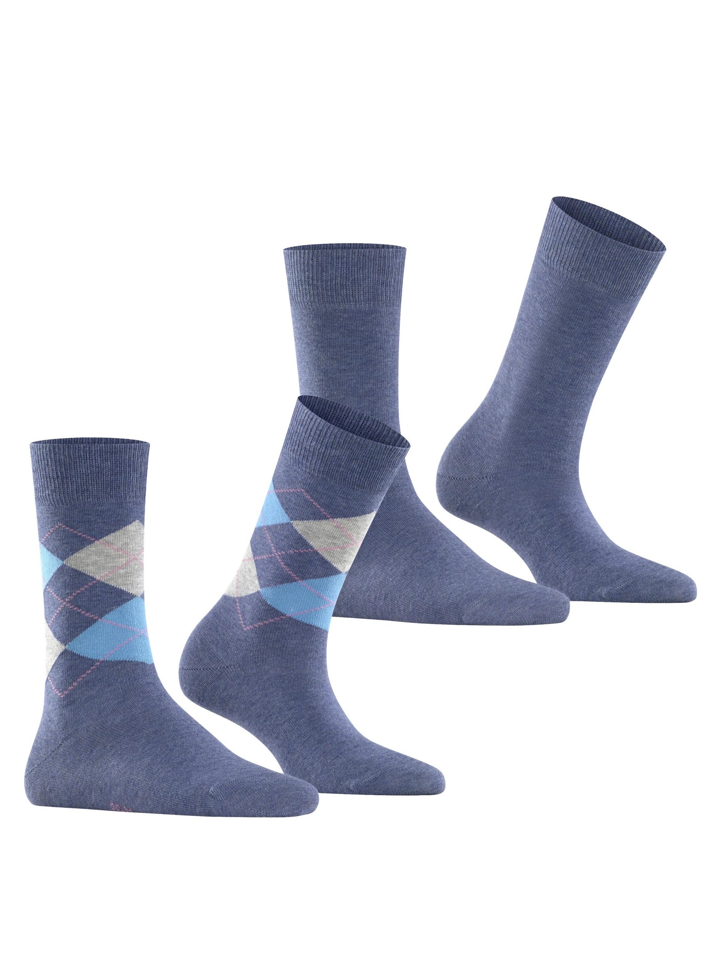 BURLINGTON Socks 'Everyday Mix 2-Pack' in Blue