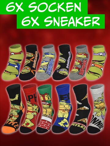 Teenage Mutant Ninja Turtles Socken 'Adventskalender mit 12 Paar'‌‌ in Mischfarben