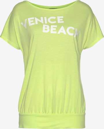 Tricou de la VENICE BEACH pe verde: față