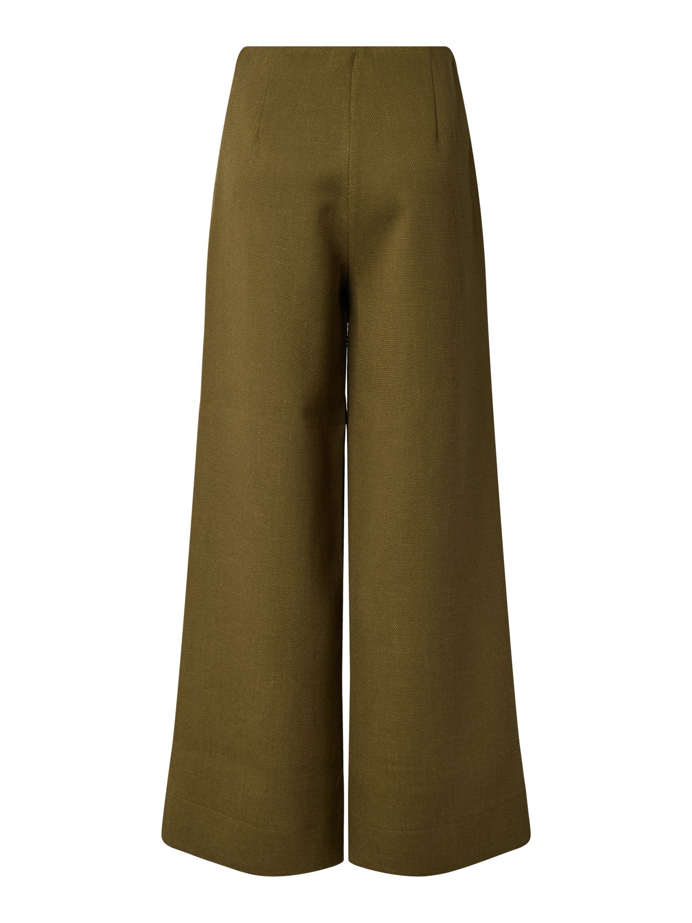 YAS - Pierna ancha Pantalón en verde