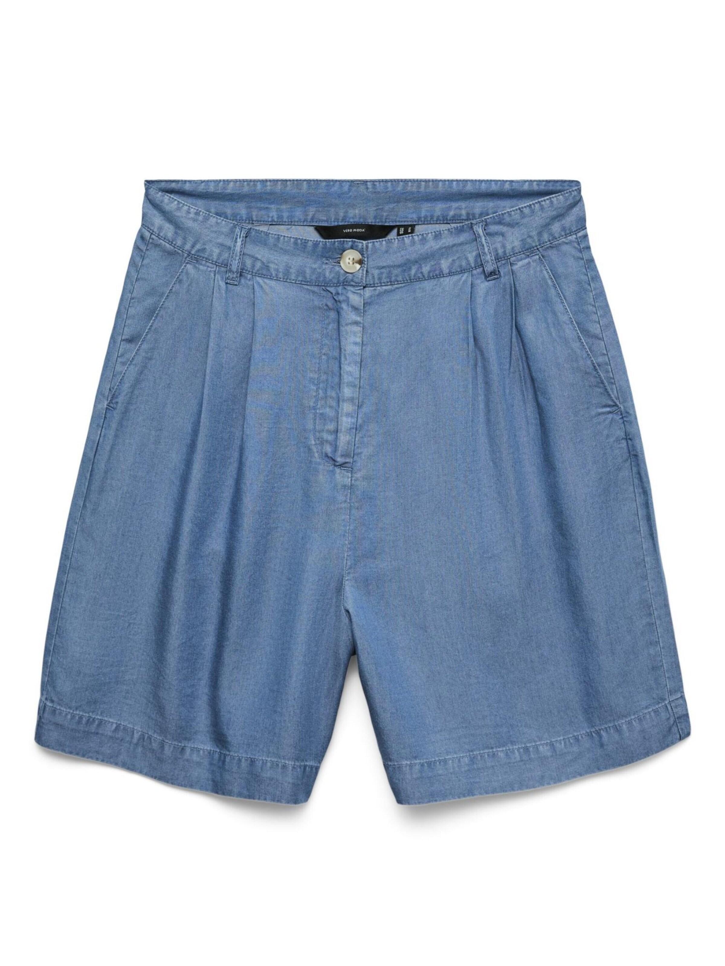 VERO MODA Regular Trousers in Blue: front