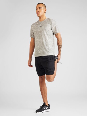 ADIDAS PERFORMANCE Funktionsshirt 'Power Workout' in Grau