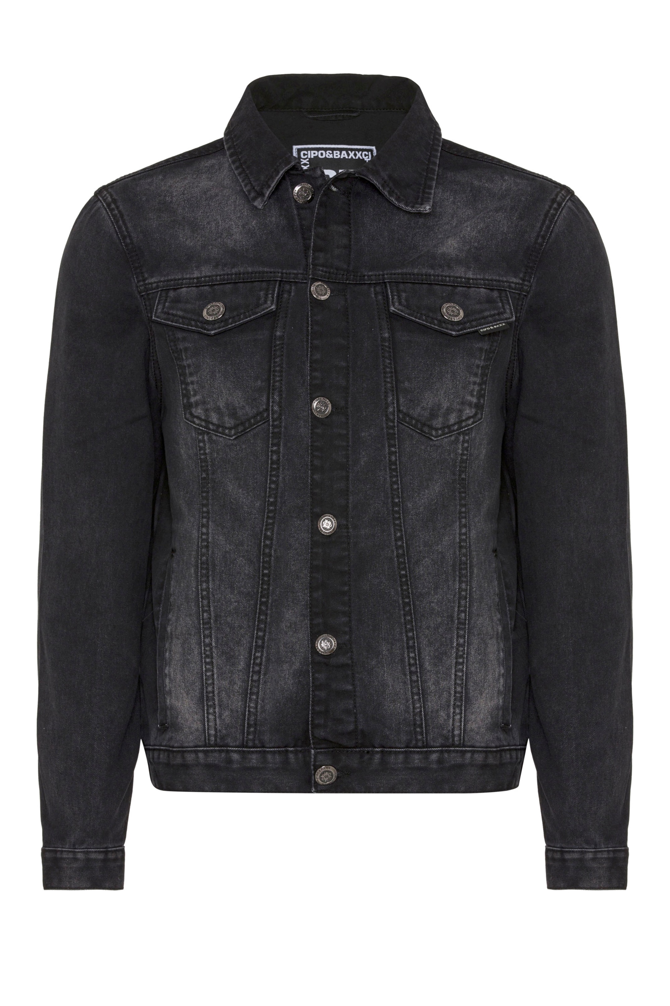 CIPO & BAXX Jacke in Schwarz: Vorderseite