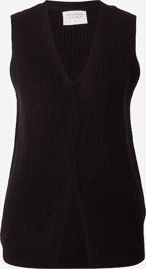 SISTERS POINT Knitted vest 'HEBEA-VE' in Black, Item view