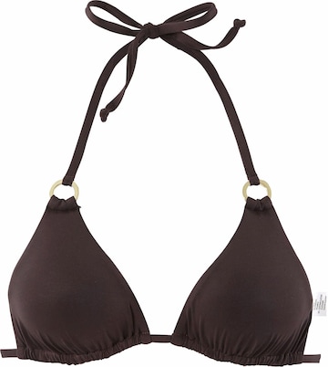LASCANA Triangel Bikini-Top in Braun