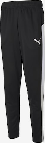 Regular Pantalon de sport 'Active Tricot' PUMA en noir : devant